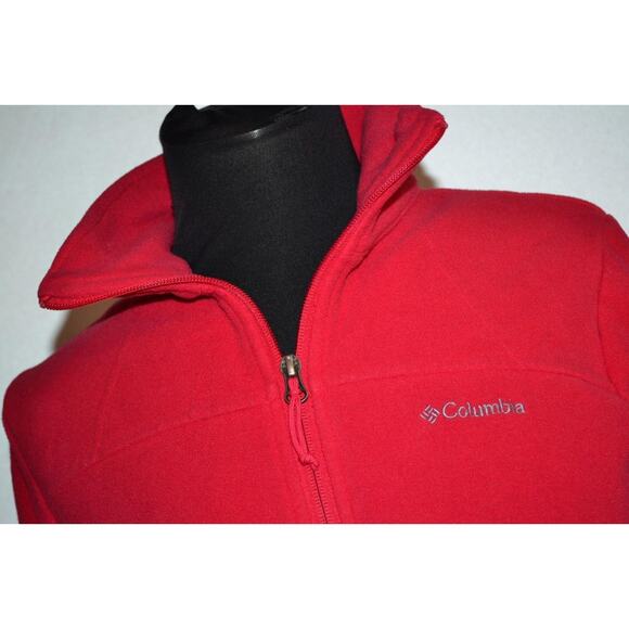 25299 Columbia Fleece Jacket Pink Polyester Size Medium Womens - Picture 4 of 8